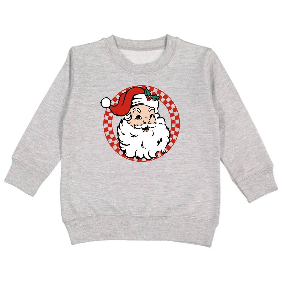 Sweet Wink Retro Santa Christmas Sweatshirt