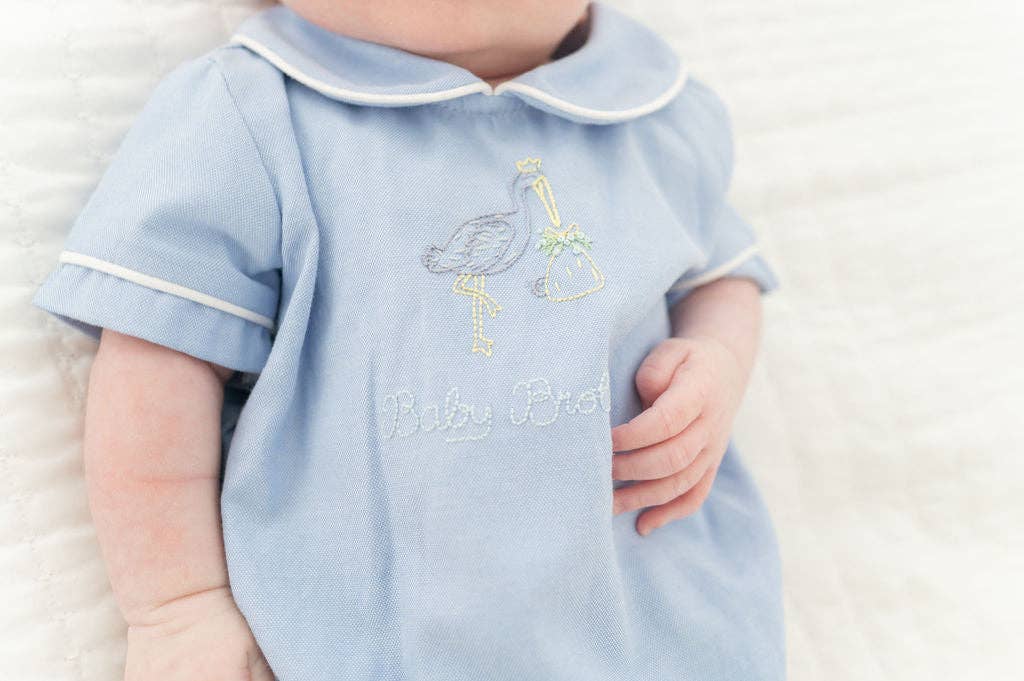 Baby Brother Embroidered Bubble