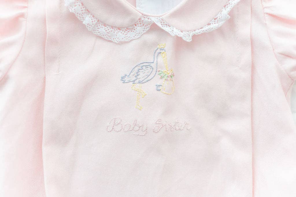 Baby Sister Embroidered Bubble