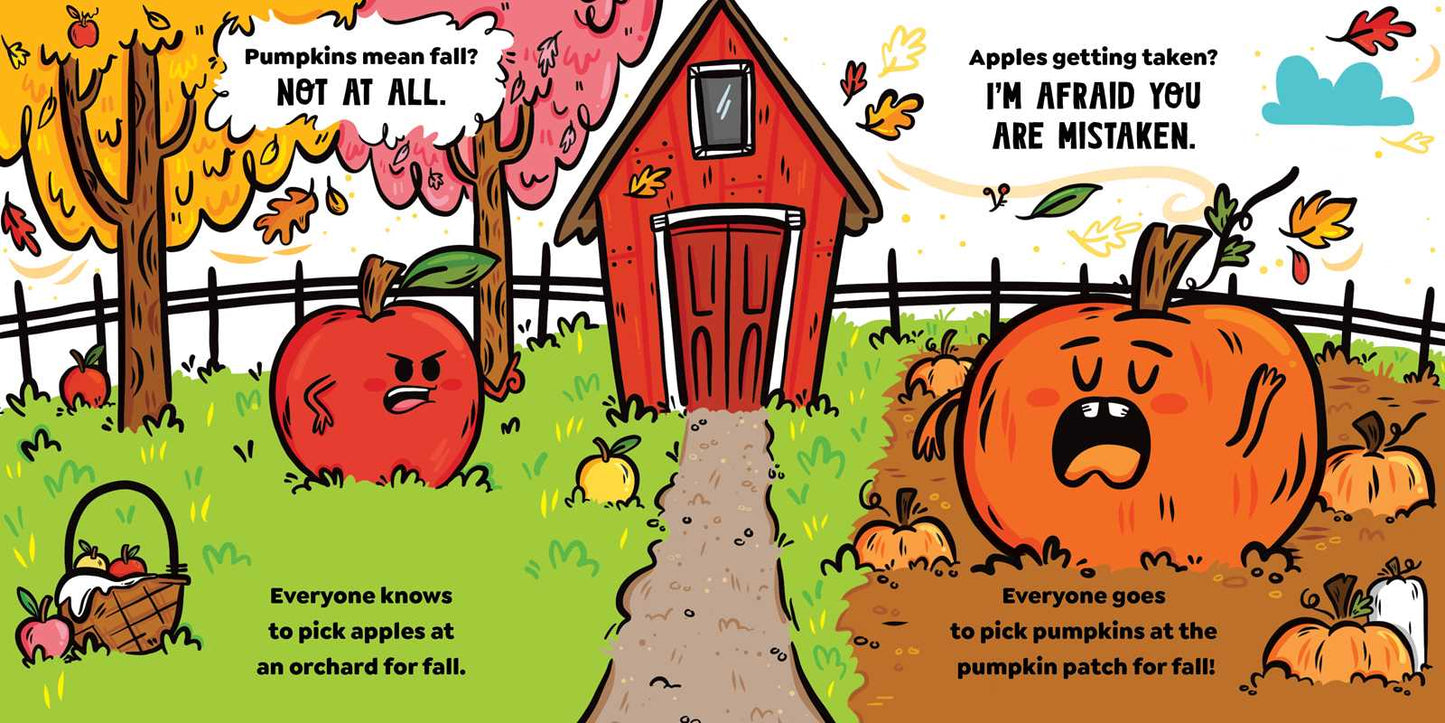 Apple vs. Pumpkin by Jeffrey Burton