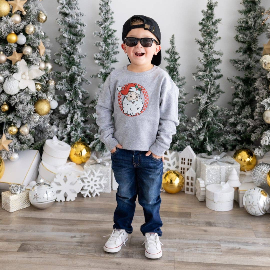 Sweet Wink Retro Santa Christmas Sweatshirt