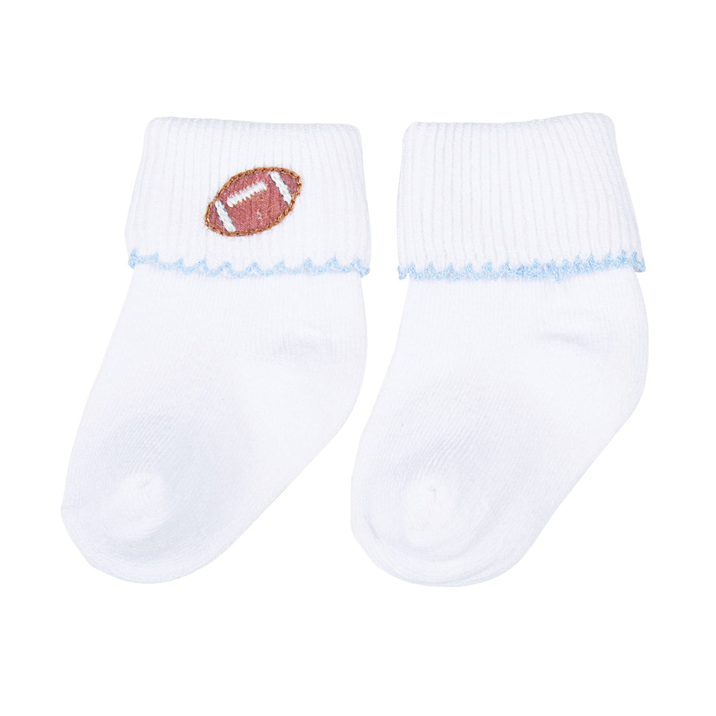 Darling Football Blue Emb Socks