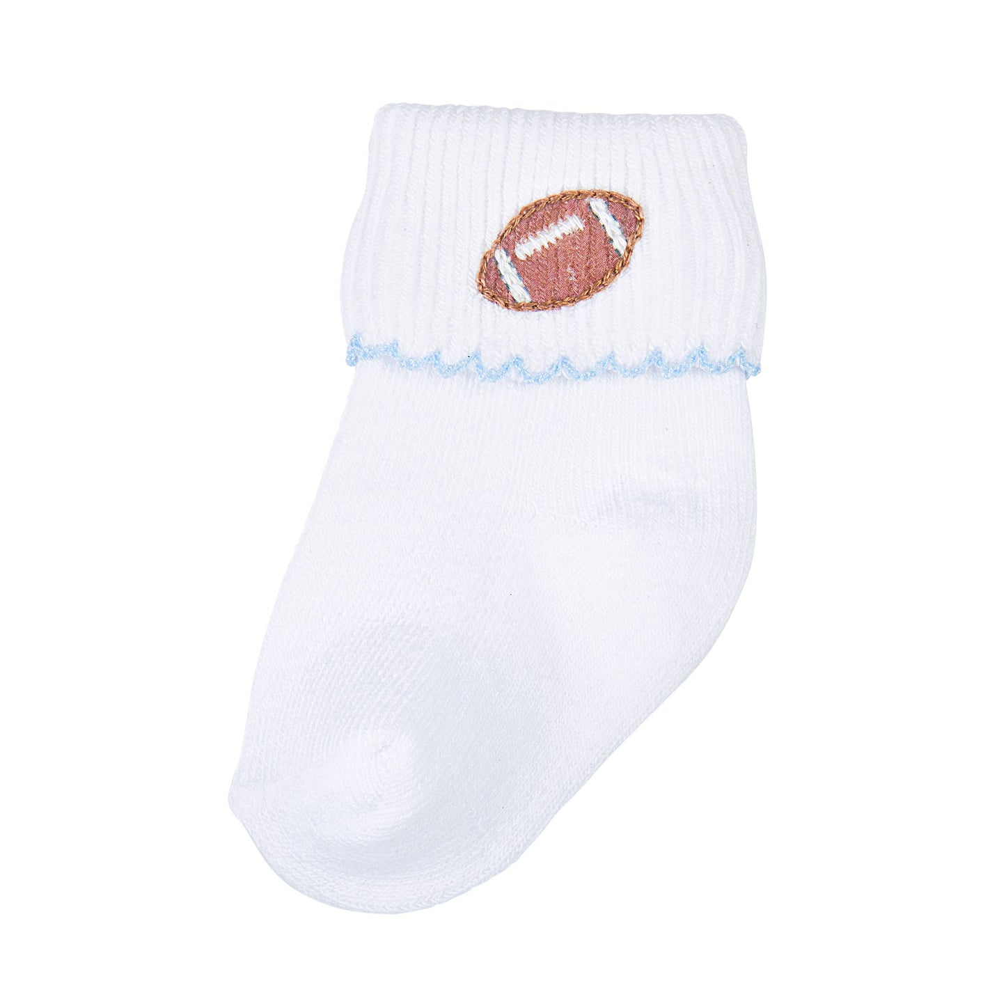 Darling Football Blue Emb Socks