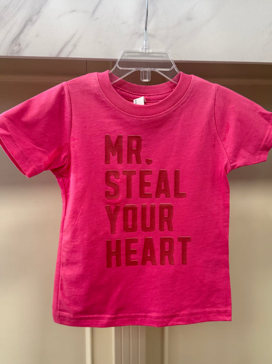 Mr. Steal Your Heart Valentines Graphic Tee