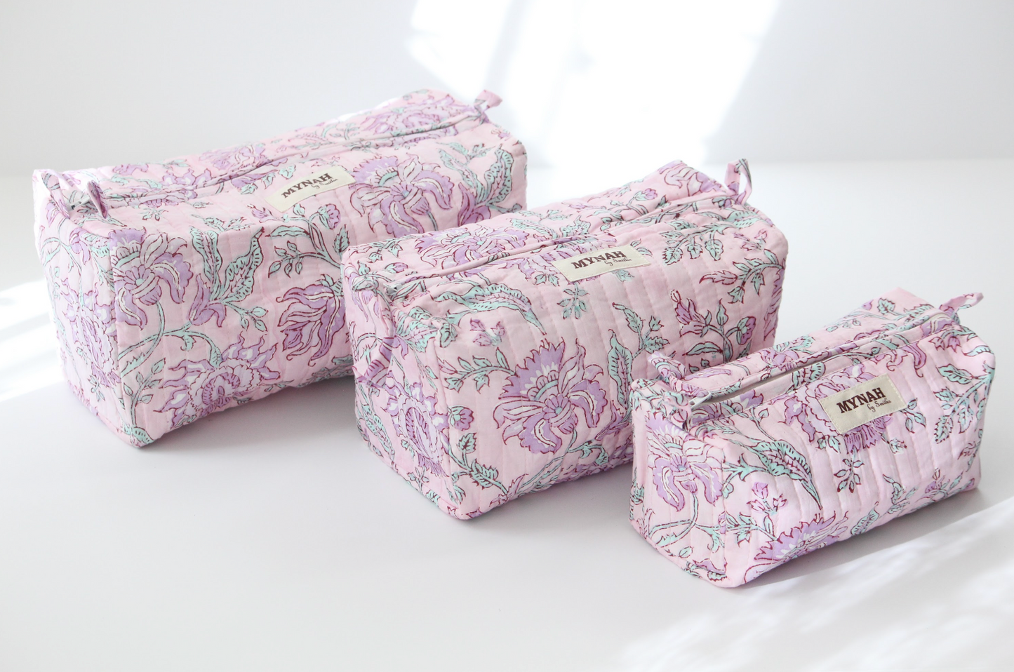 Lavender Floral Travel Bags