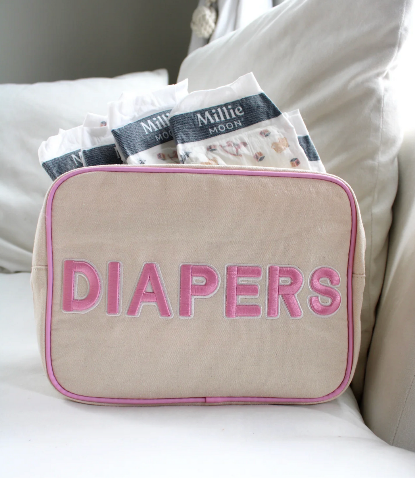 Diapers Bag XL - Pink or Navy