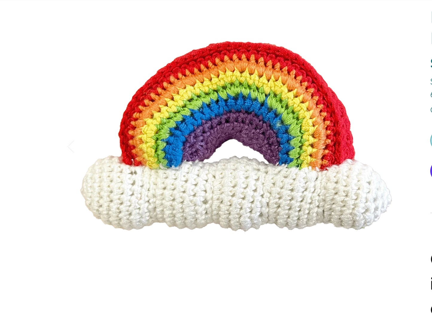 Rainbow Crochet Rattle