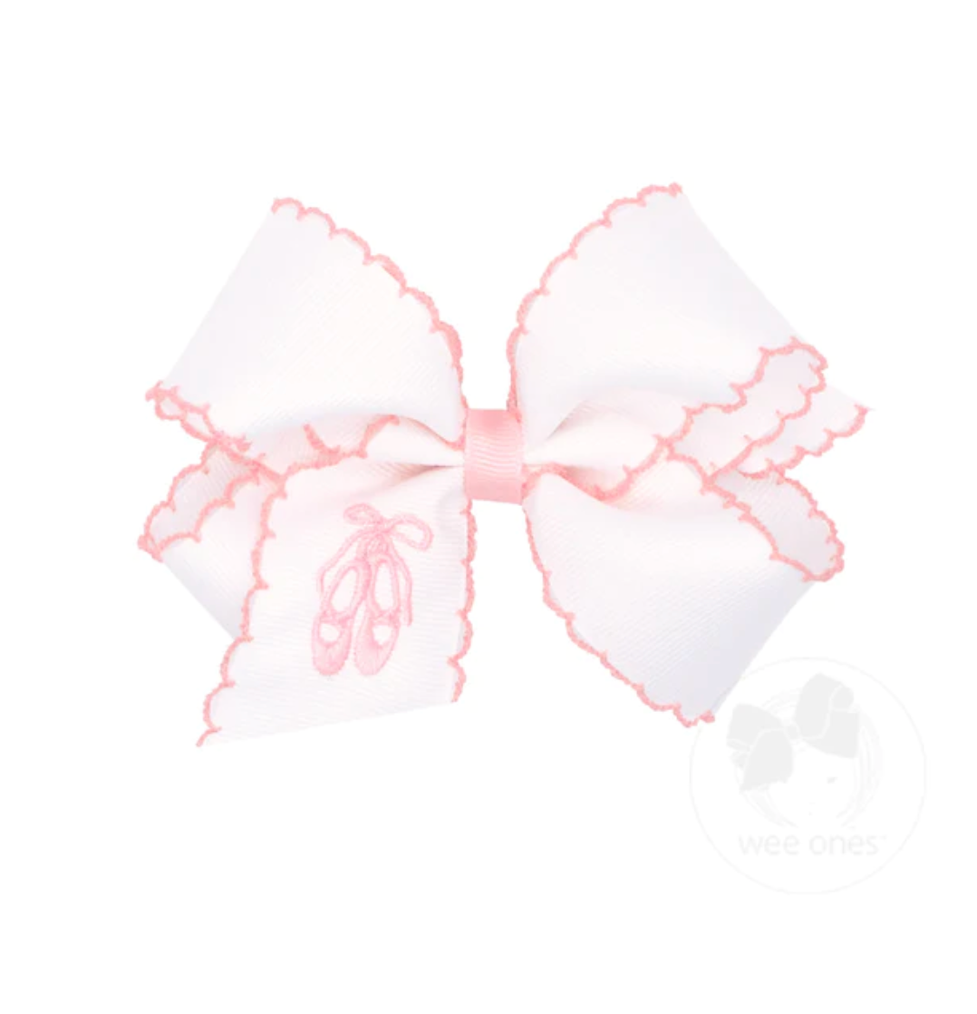 Bow with Ballet Slippers Embroidery