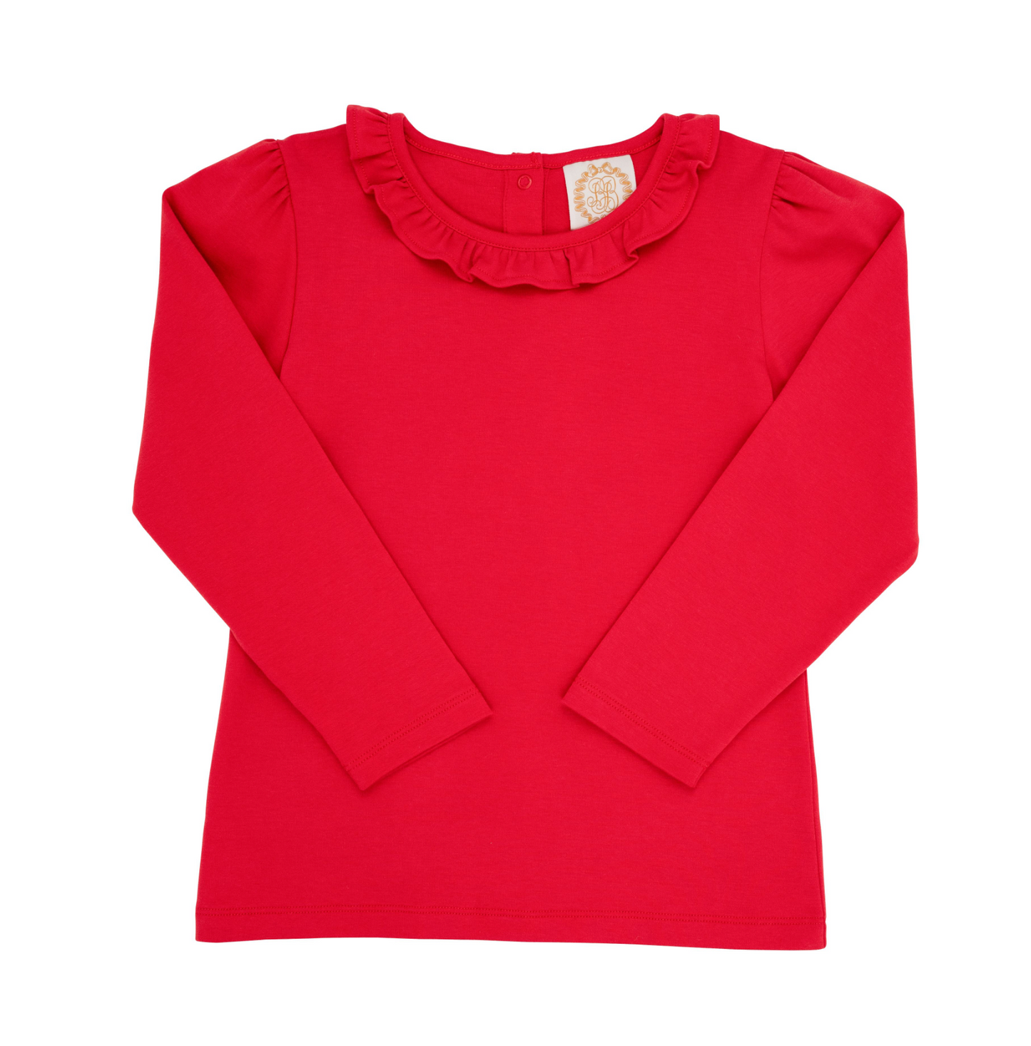 Reece Ruffle Top - Richmond Red