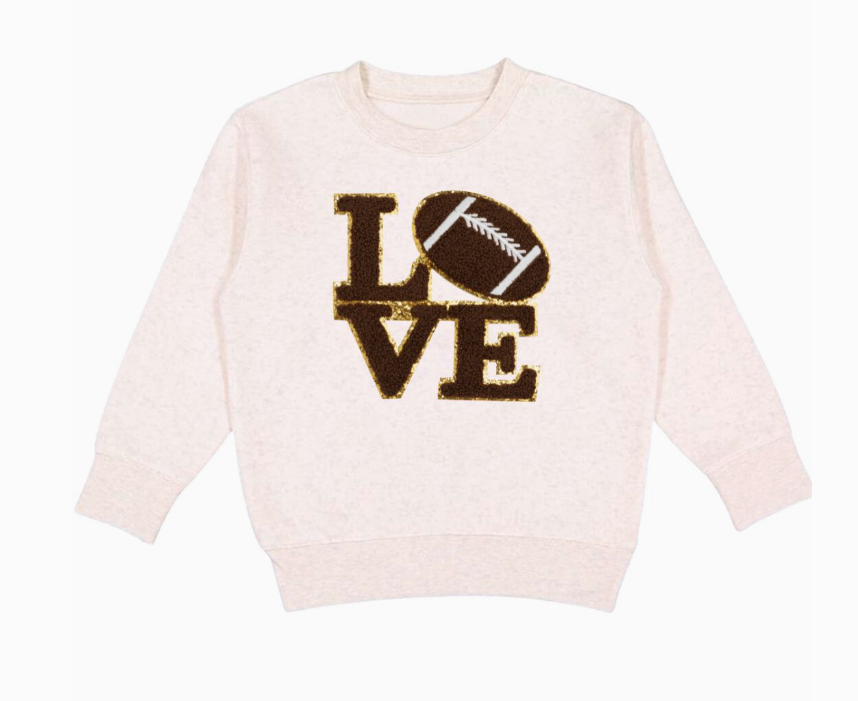 Football Love Patch Sweatshirt