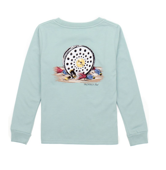 Properly Tied Boys Fly Reel Long Sleeve