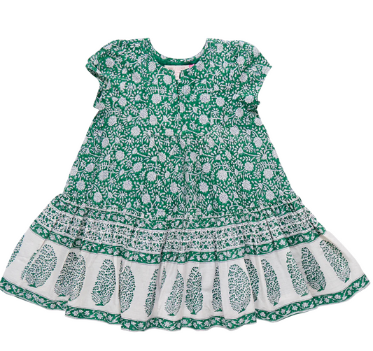 Green Garden Floral Dress