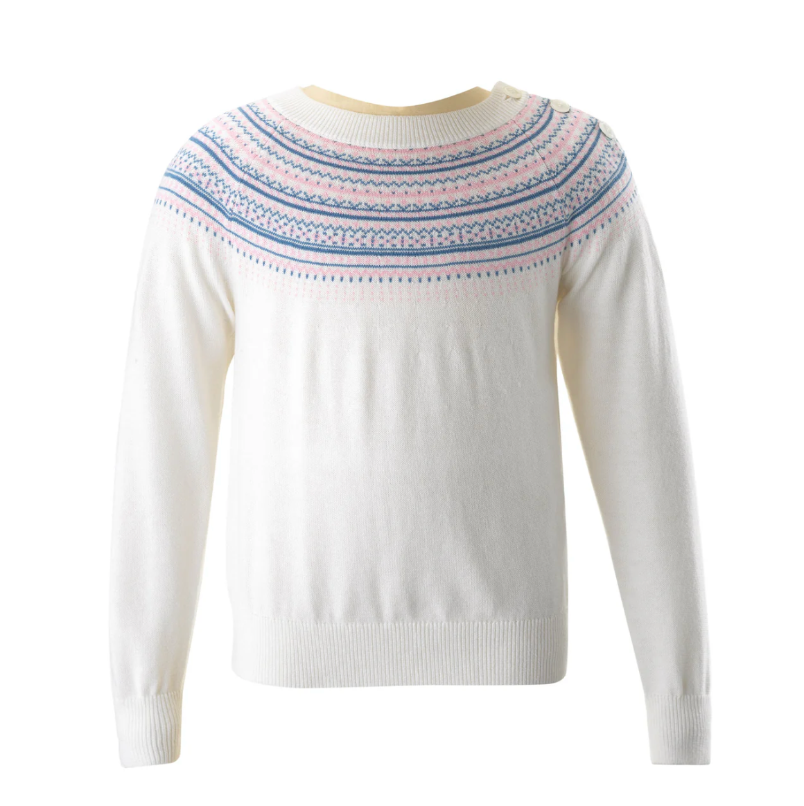 Rachel Riley Ivory Fairisle Sweater