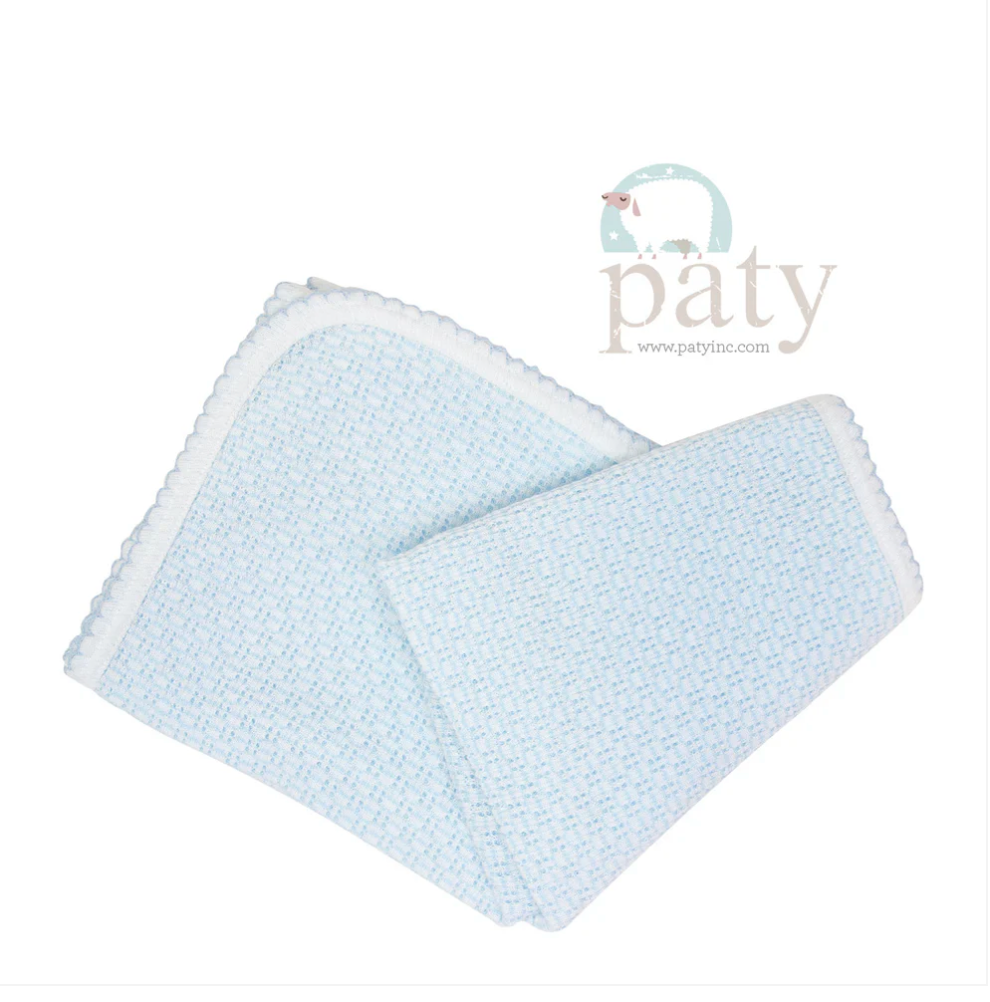 Paty Knit Receiving/Swaddle Blanket