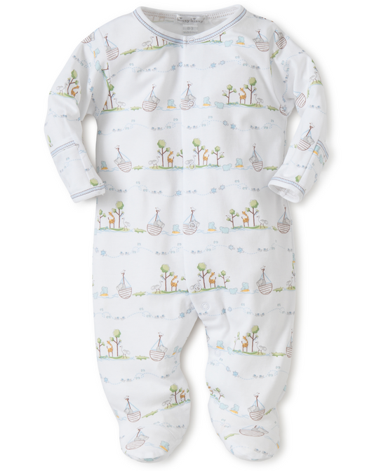 Kissy Kissy Noah's Ark Print Footie