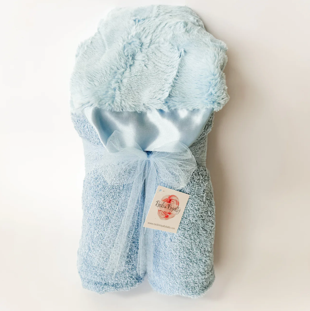 Baby Blue Hooded Towel