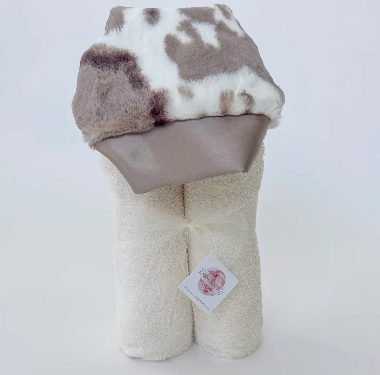 Plush Hooded Bath Towel - Driftwood Pony