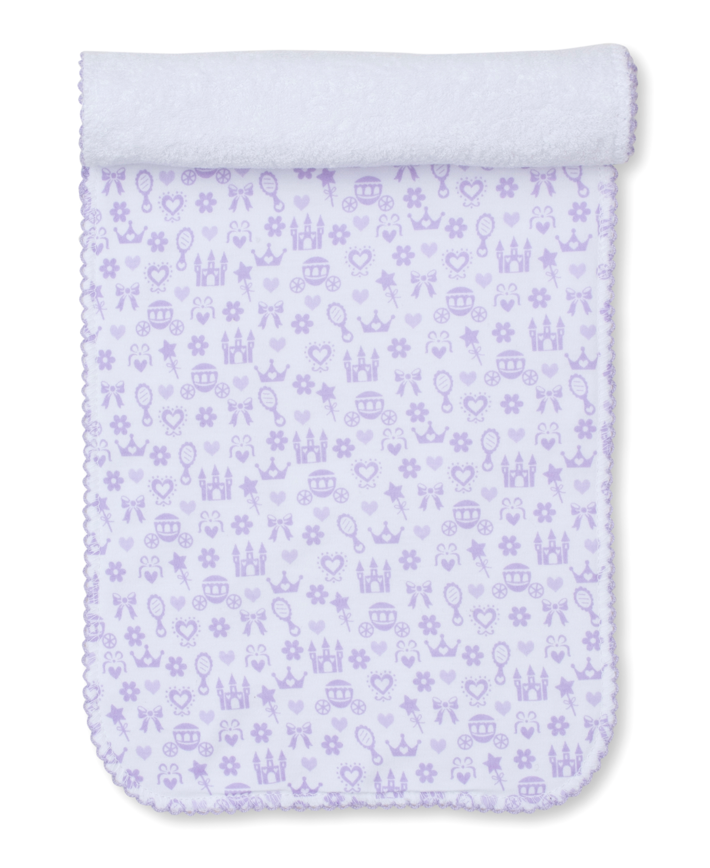 Kissy Kissy Lilac Burp Cloth