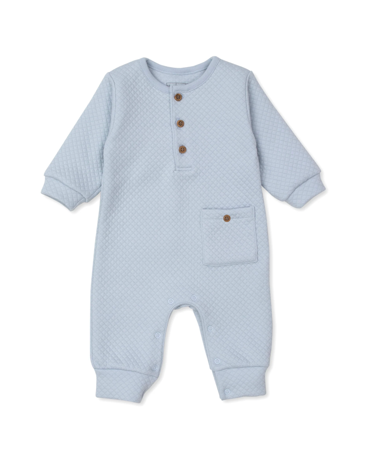 Kissy Kissy Light Blue Jacquard Playsuit