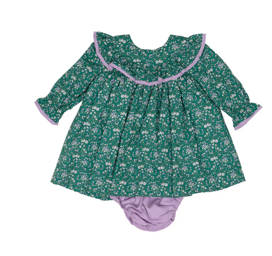 Layla Green Floral Bloomer Set