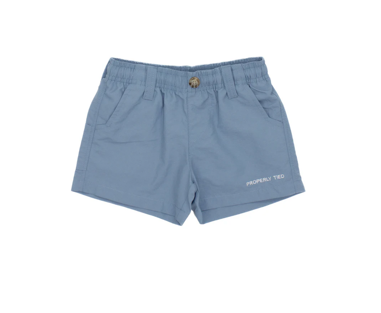 Properly Tied Boys Mallard Short Stone Blue