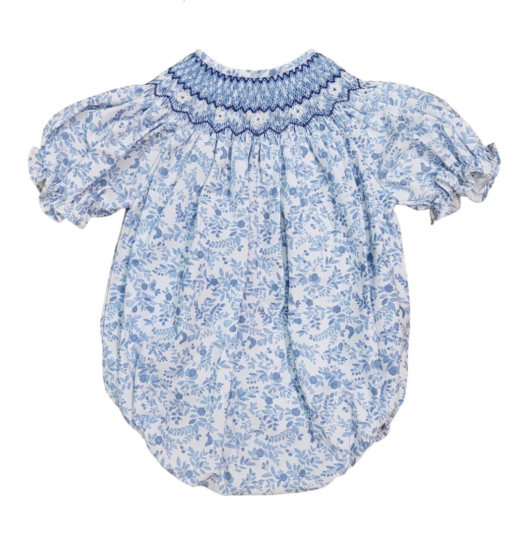 Bella Floral Smocked Bubble