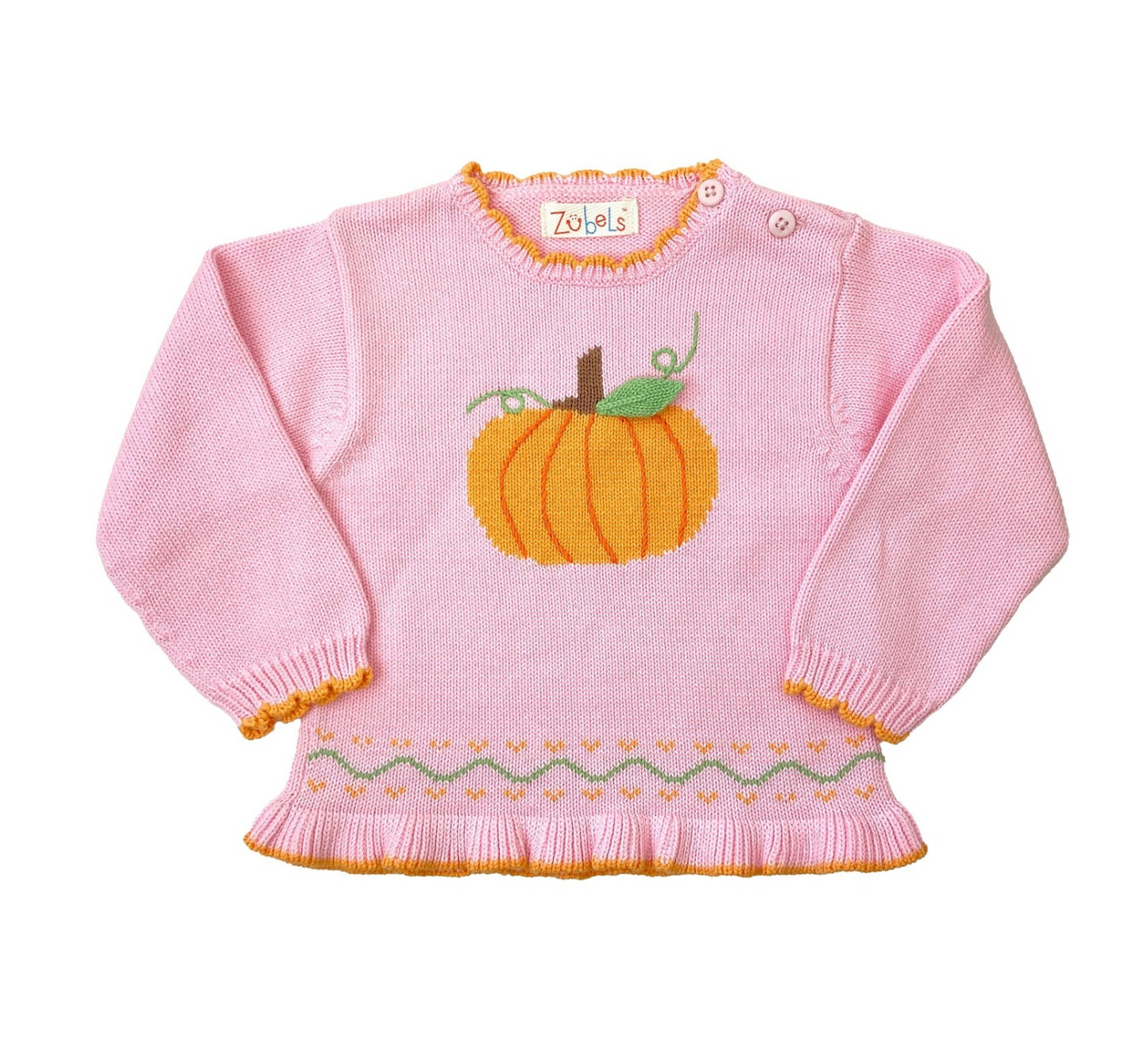 Pumpkin Cotton Knit Sweater