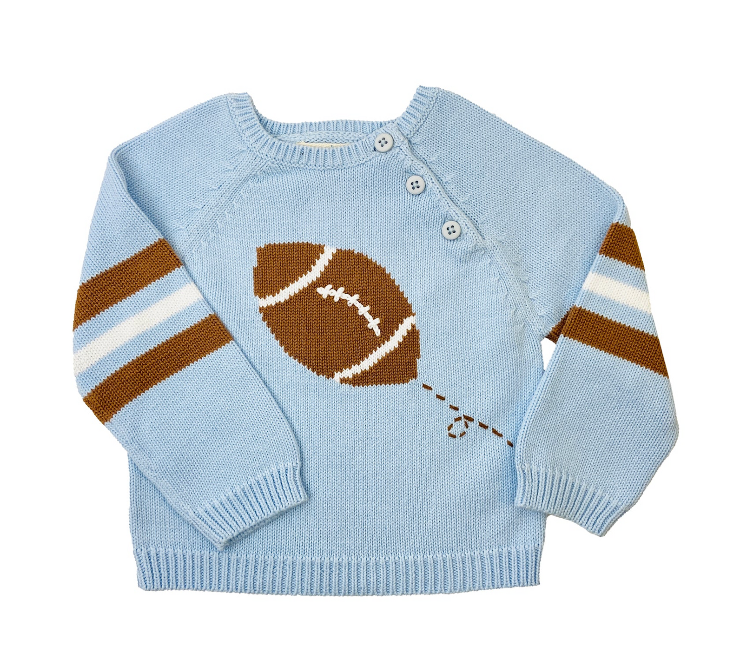 Football Cotton Knit Sweater