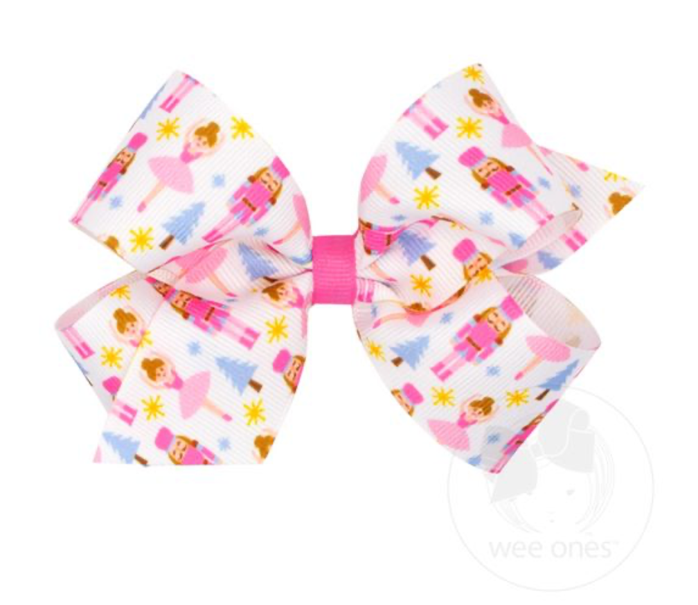 Medium Pink Nutcracker Bow