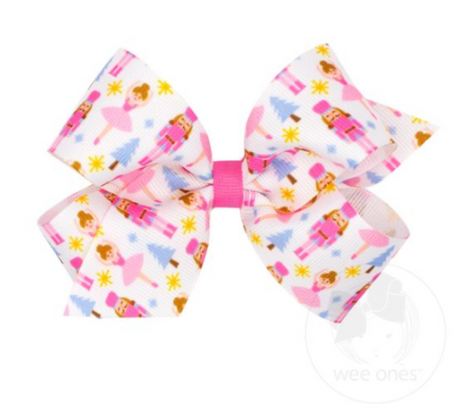 Medium Pink Nutcracker Bow