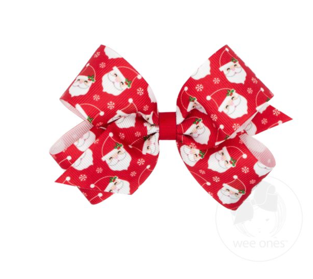 Medium Red Santa Bow