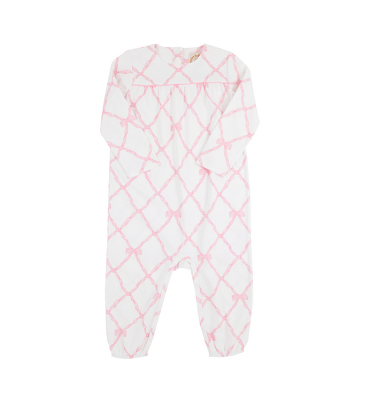 Long Sleeve Penny's Playsuit - Belle Meade Bow