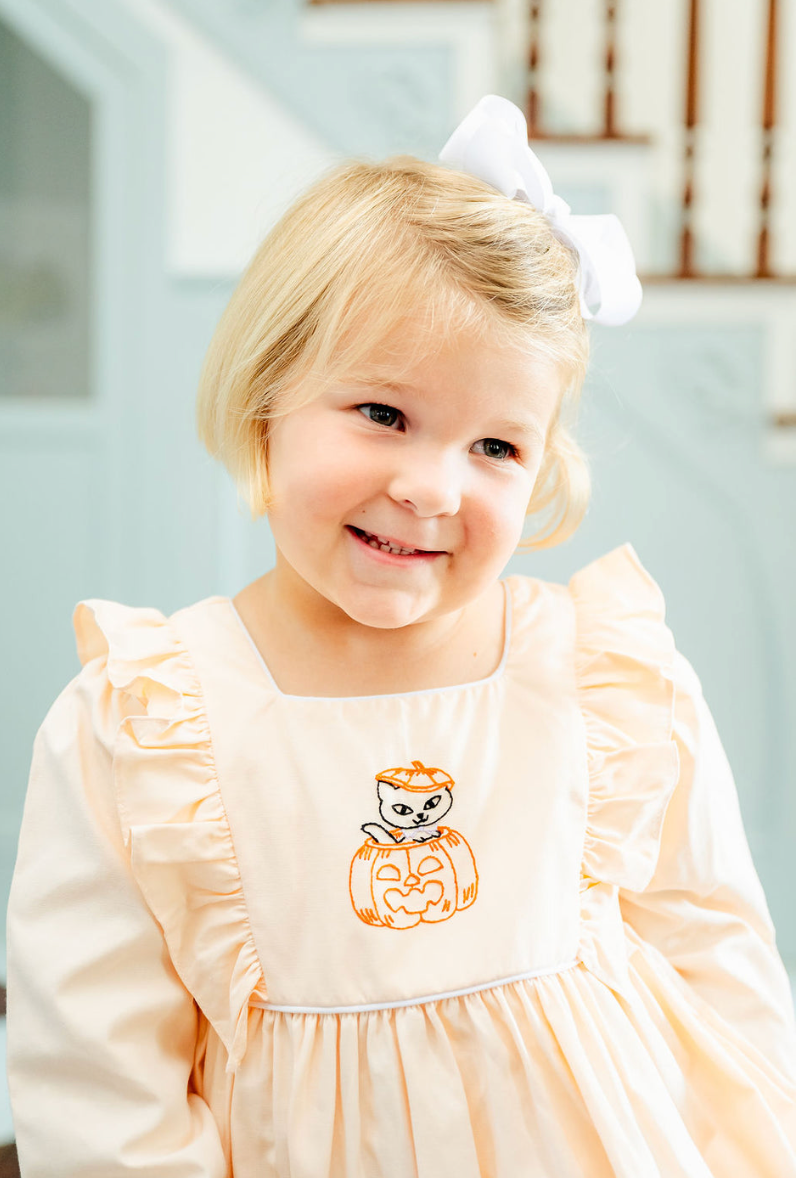 Kitty Jack O'lantern Embroidered Hazel Dress