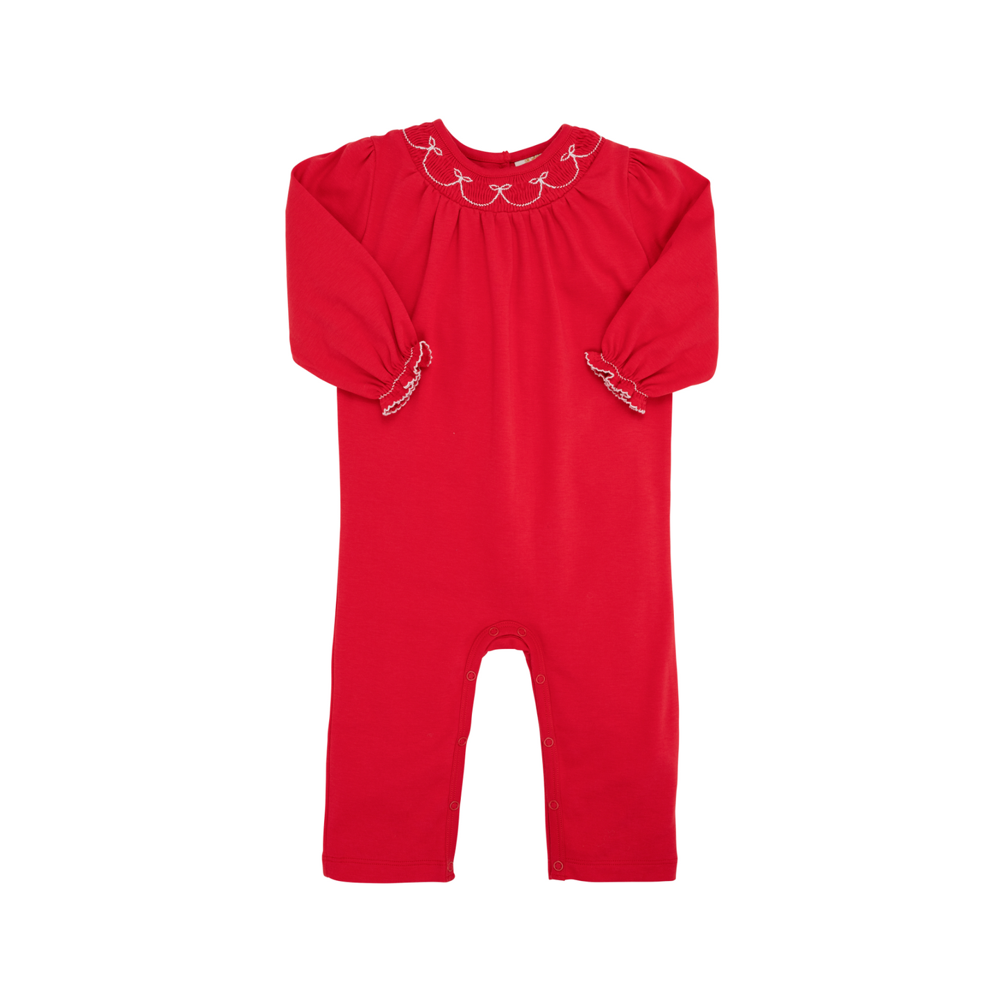 Long Sleeve Bridget Romper - Richmond Red