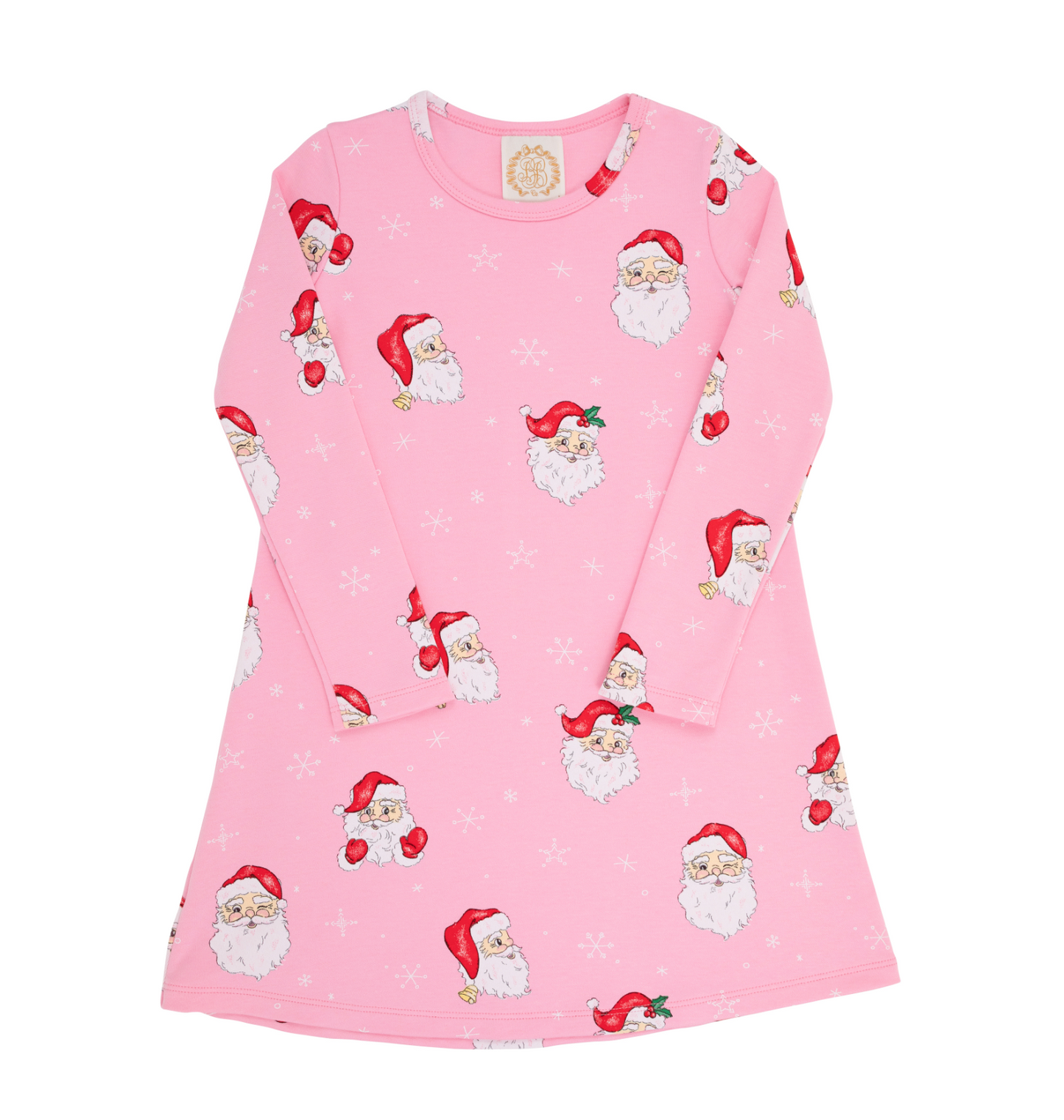 Long Sleeve Polly Play Dress - Dear Santa