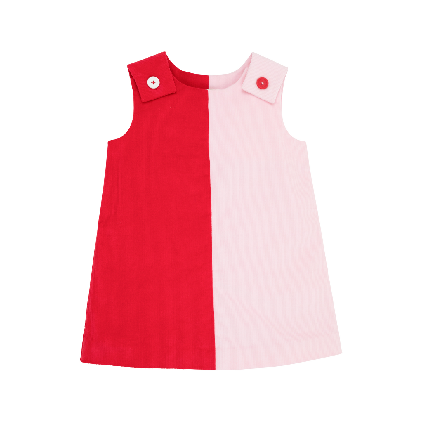 Katie Anne Colorblock Jumper Corduroy - Richmond Red/Palm Beach Pink