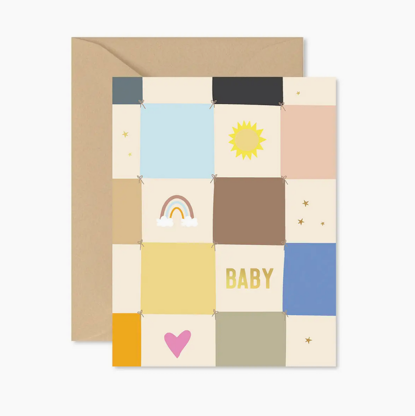 Baby Quilt Greeting Card