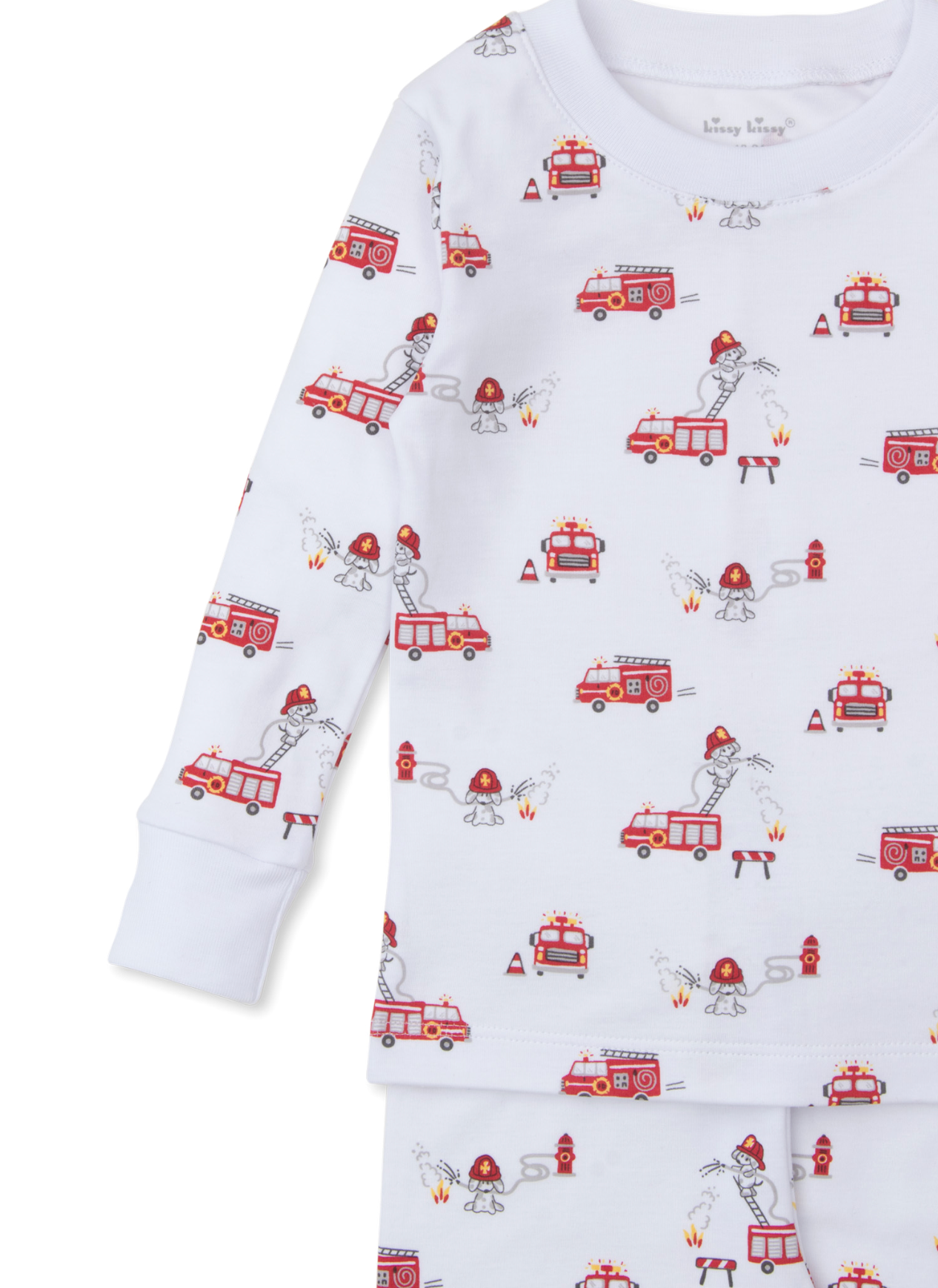 Kissy Kissy Firetruck Pajama Set