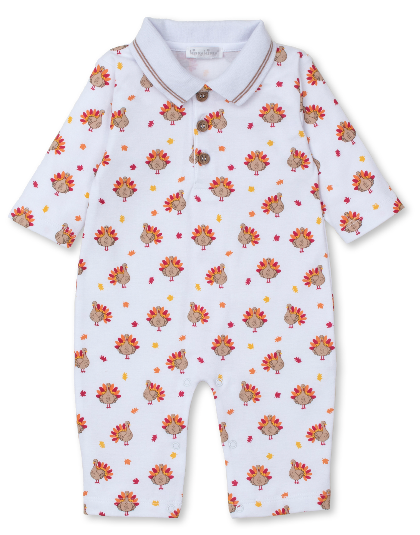 Turkey Time Collared Playsuit