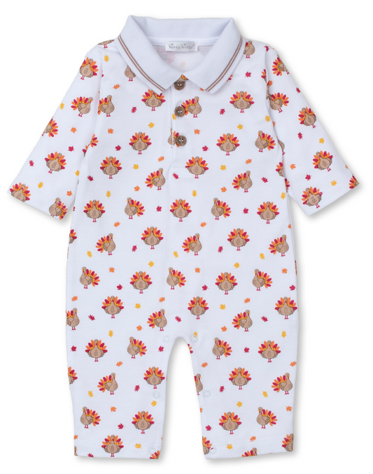 Turkey Time Collared Playsuit