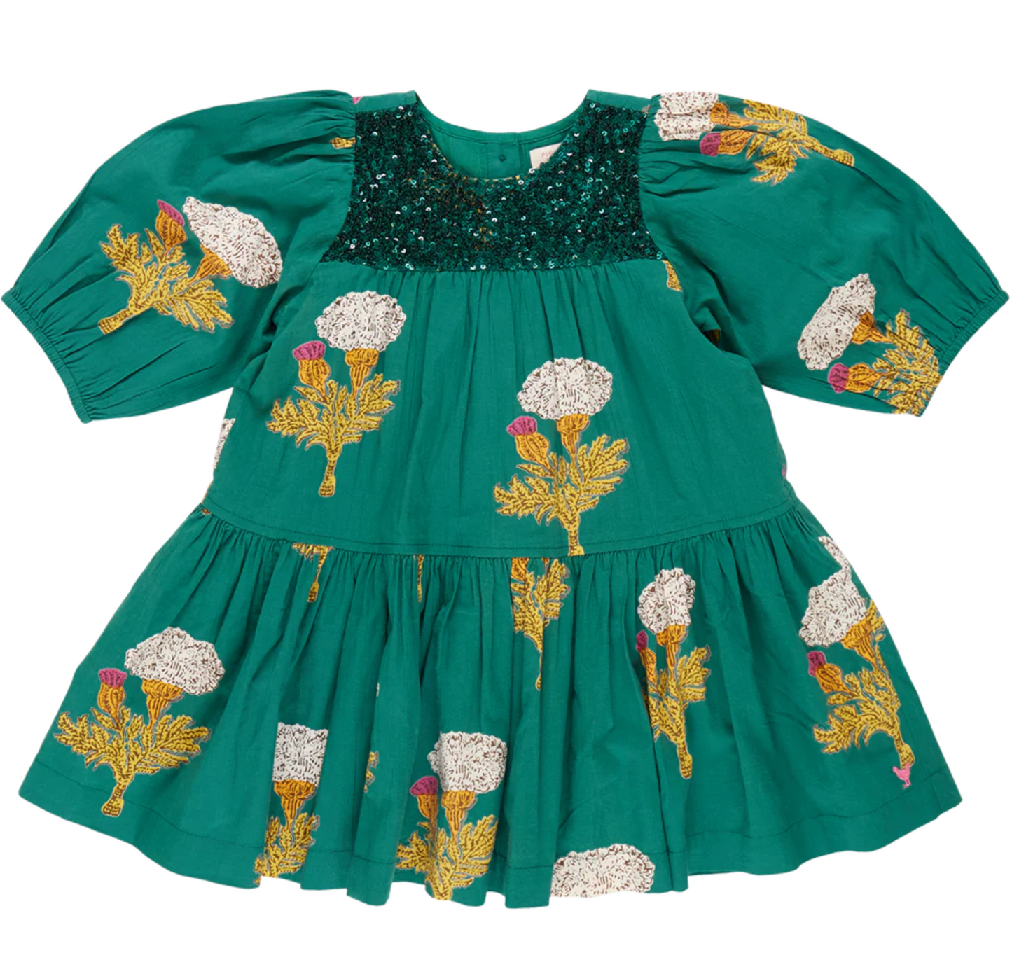 Emerald Marigold Girls Fiona Dress