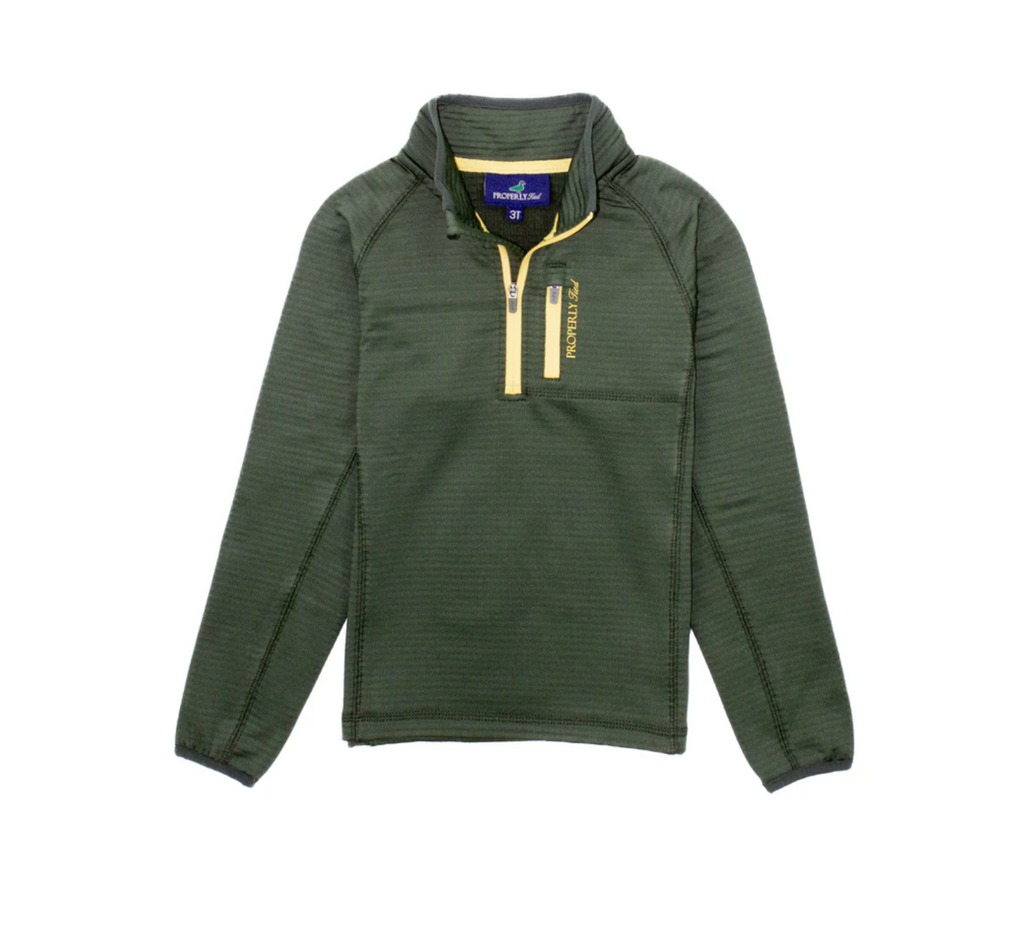 Properly Tied Boys Fairhope Pullover- Forest