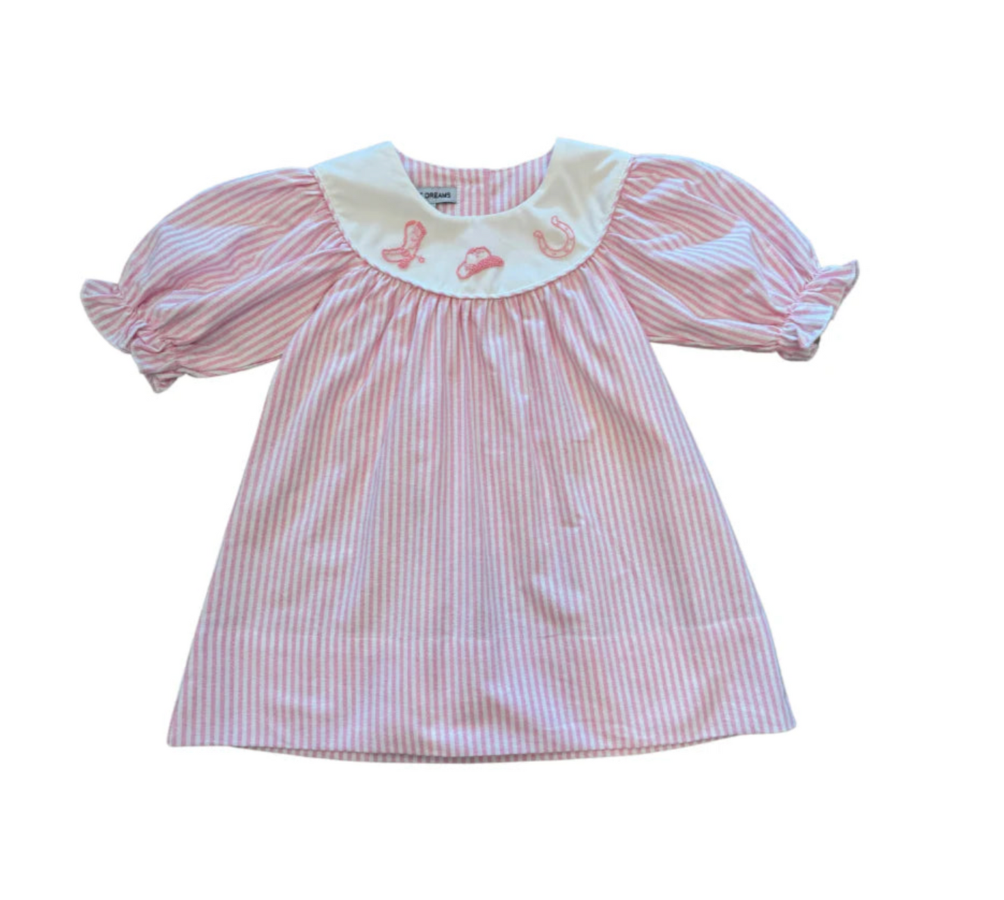 Yes-Haw Pink Stripe Dress