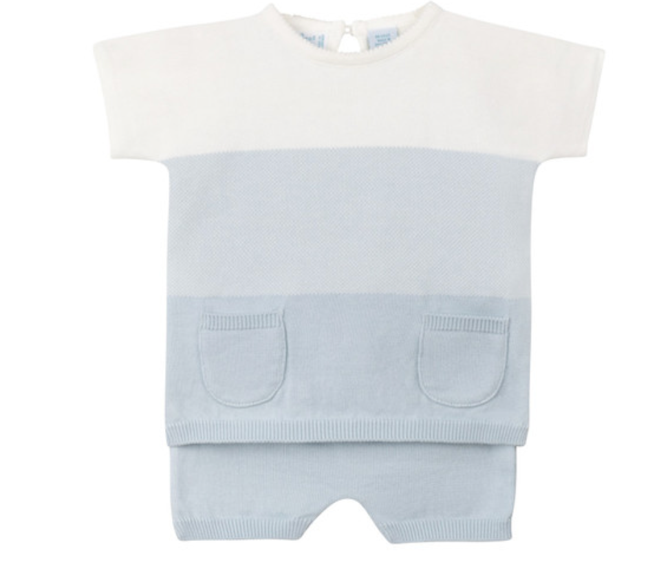 Powder Blue Ombre Knit Set