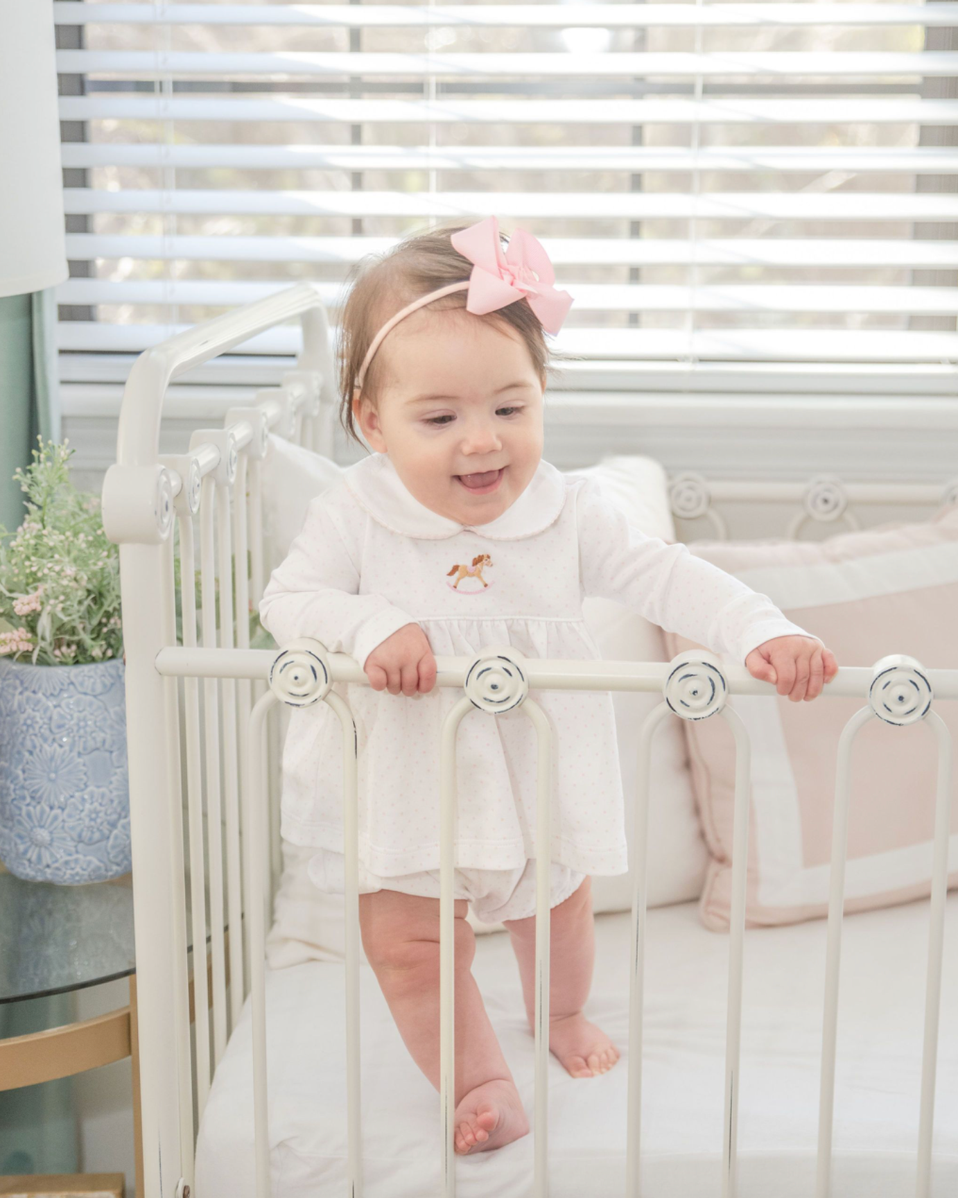 Baby Girl Rocking Horse Bloomer Set