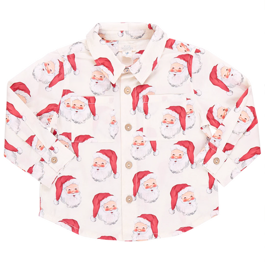 Blue Rooster Boys Jack Shirt-Vintage Santas