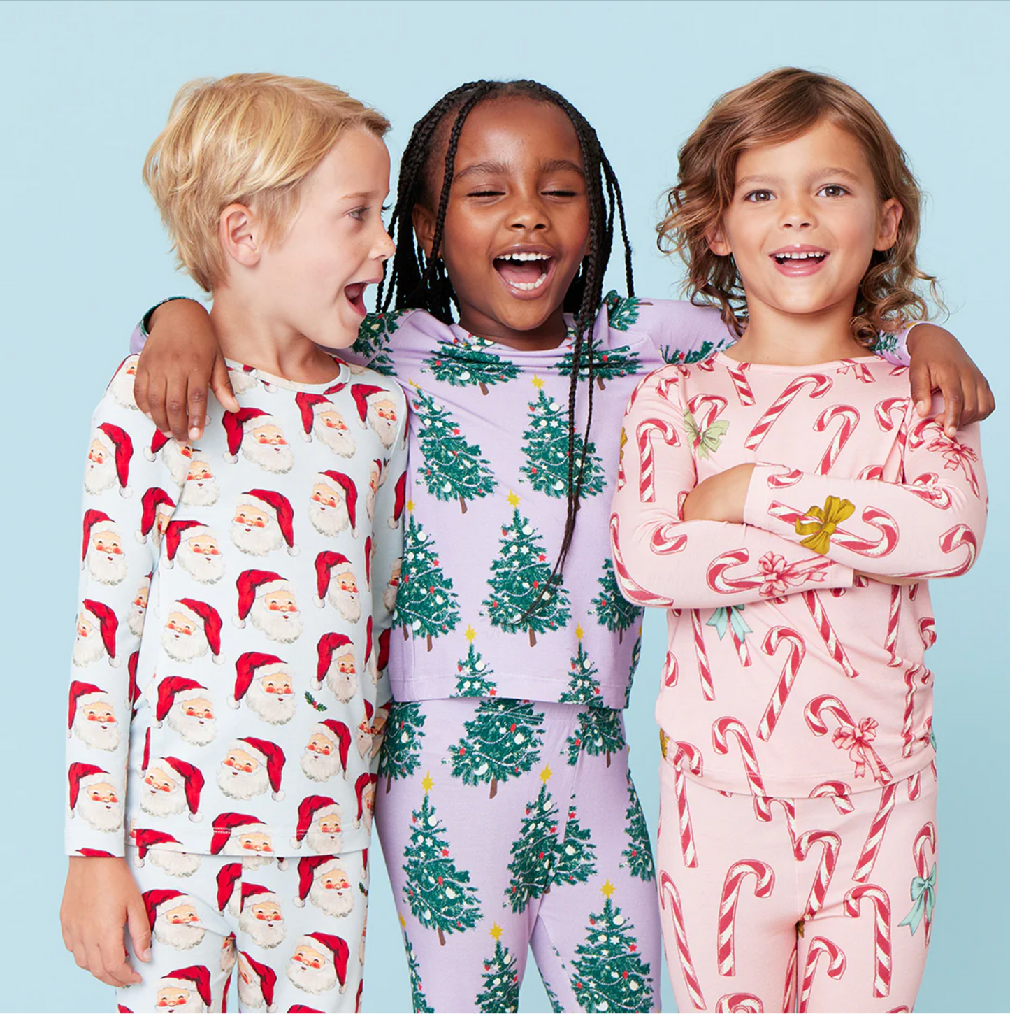 Purple Flocked Tree Bamboo PJ Set