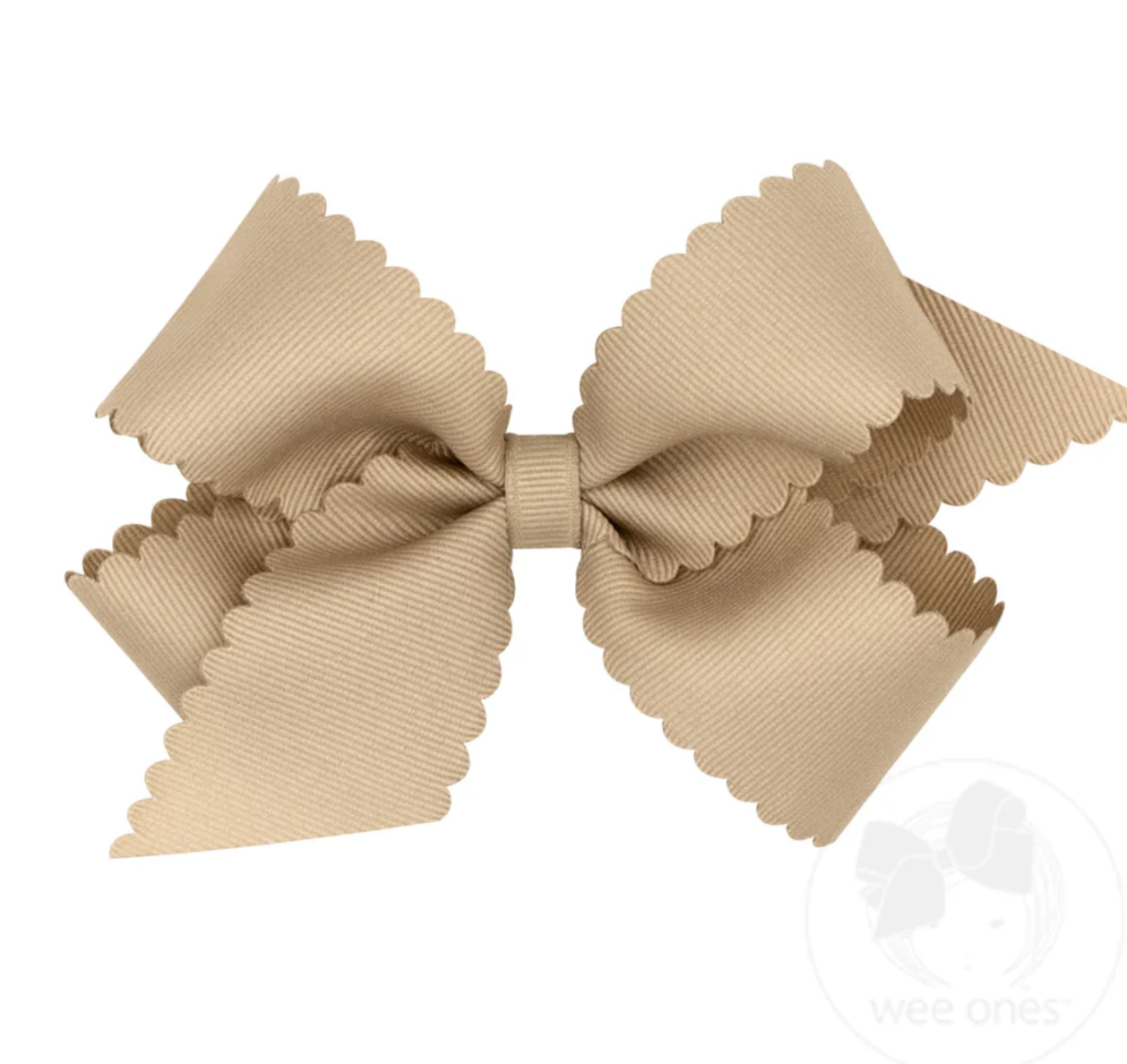 Wee Ones Medium Scalloped Edge Bow