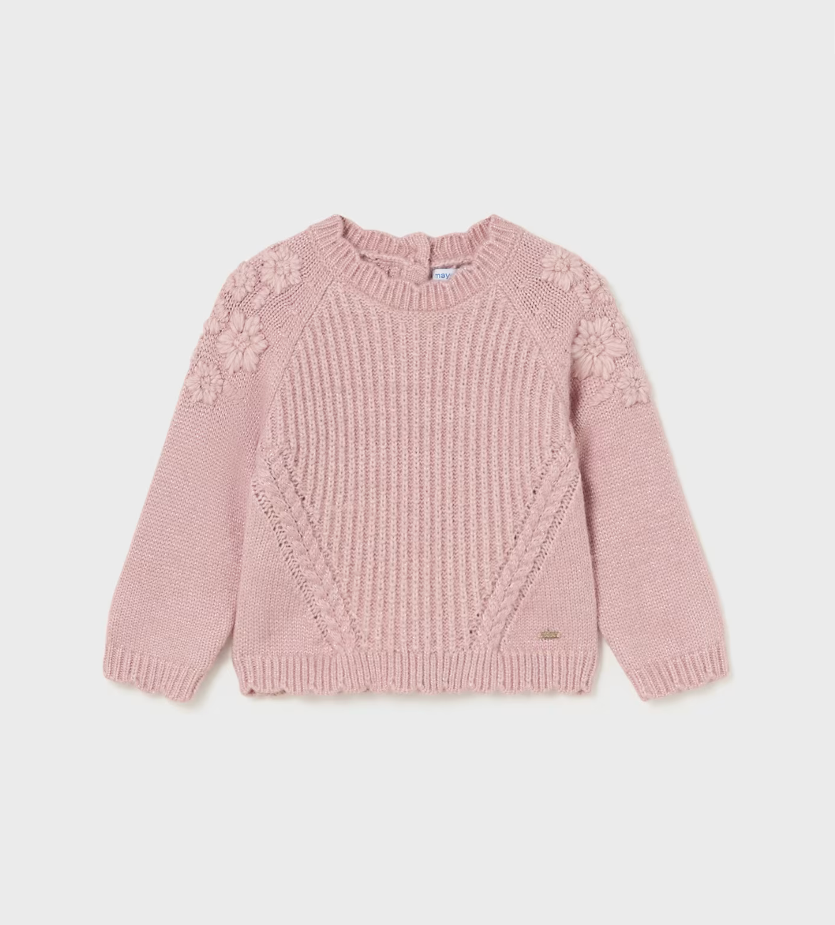 Baby Embroidered Flowers Sweater