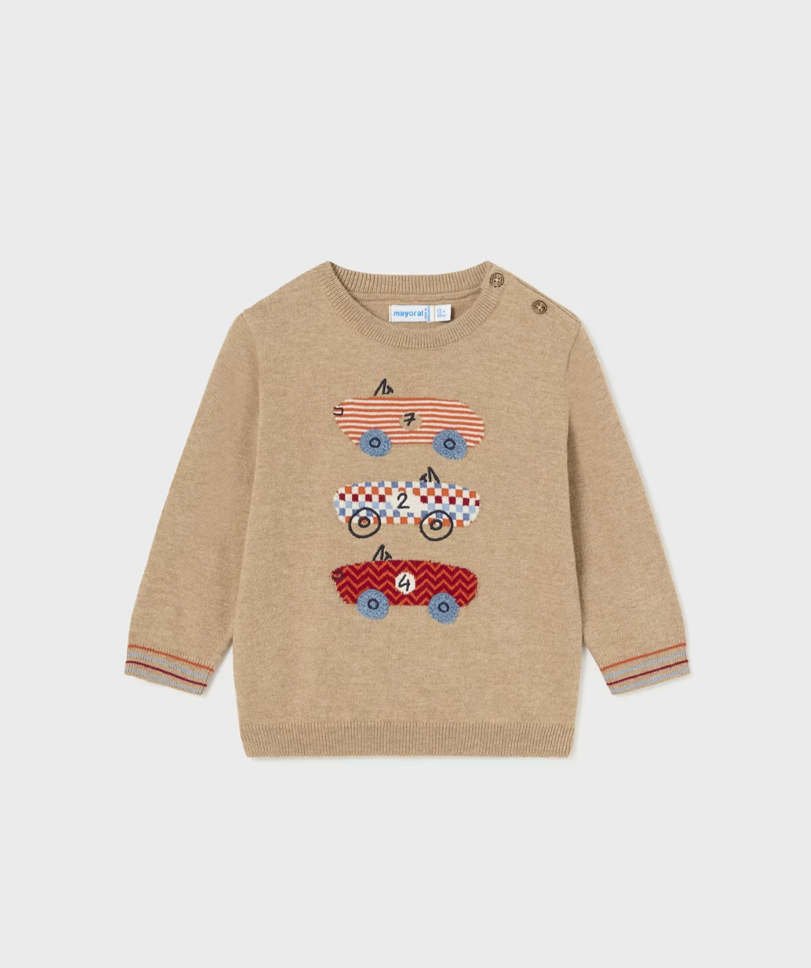 Baby Intarsia Embroidered Sweater